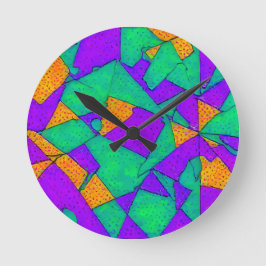 Ausgenutzt - Ken Gage Abstrakt Runde Wanduhr