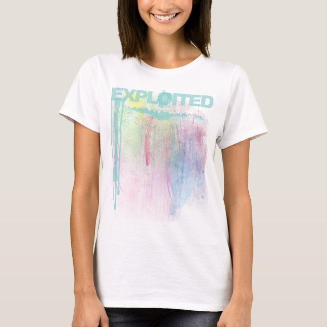 Ausgenutzter Paint-Spritzer T-Shirt (Vorderseite)