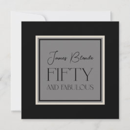Ausgereift für ihn 50 & fabelhaftes Party Einladung