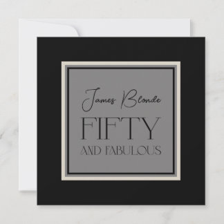 Ausgereift für ihn 50 & fabelhaftes Party Einladung