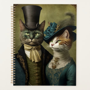 Ausgereifte Katzen in Extravagantem Kleid Whimsica Planer