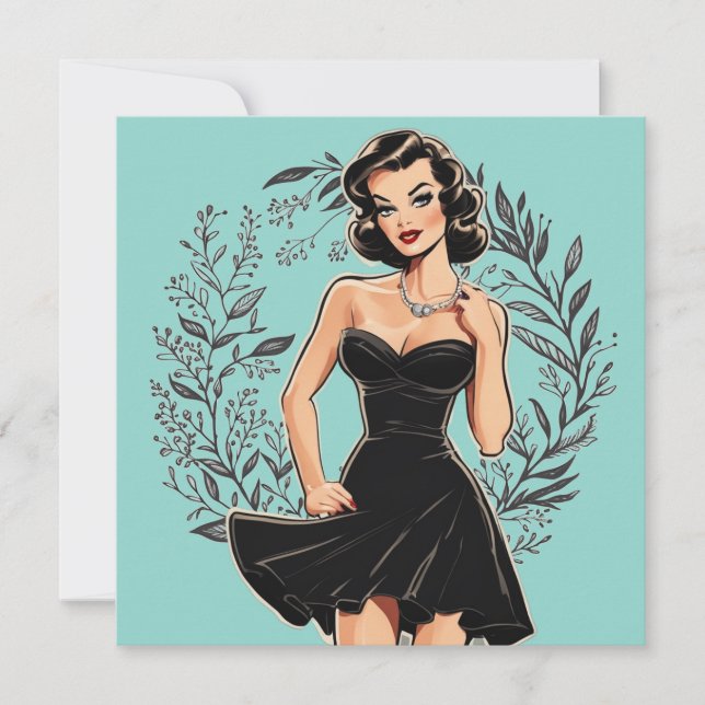 Ausgereifte LBD-Karte: Klassisch und raffiniert Einladung (Vorderseite)