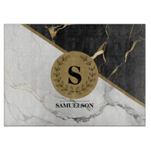 Ausgereifte Marble Monogram Cutting Board Schneidebrett