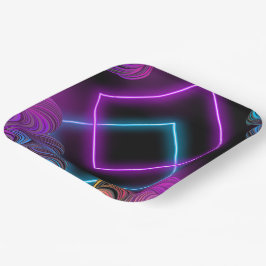 Ausgereifte Papierplatte mit 9" Quadrat für besond Pappteller