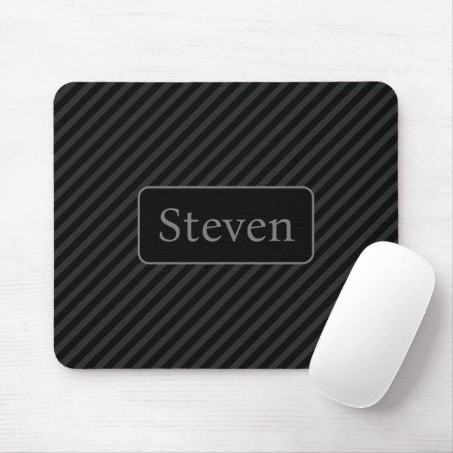 Ausgereifte Personalisierte Graustreifen und Schwa Mousepad (Mit Mouse)