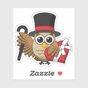 Ausgereifte Schüssel mit Schokoladenbox Aufkleber