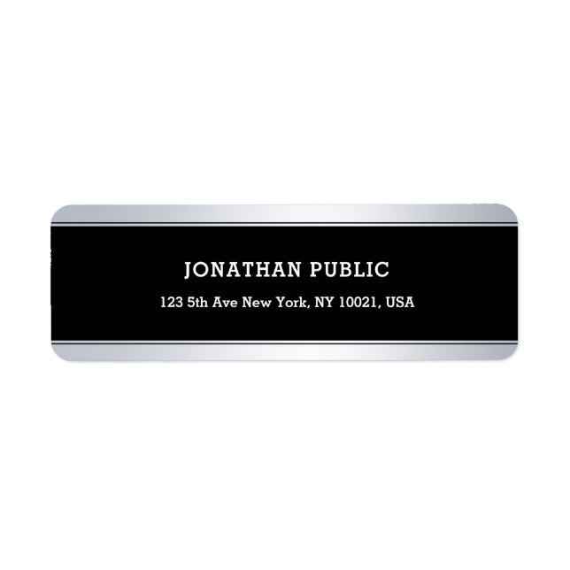 Ausgereifte schwarze Silber-Hintergrundvorlage (Vorne)