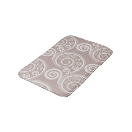 Ausgereifte silbergraue Blätter Bath Mat Badematte
