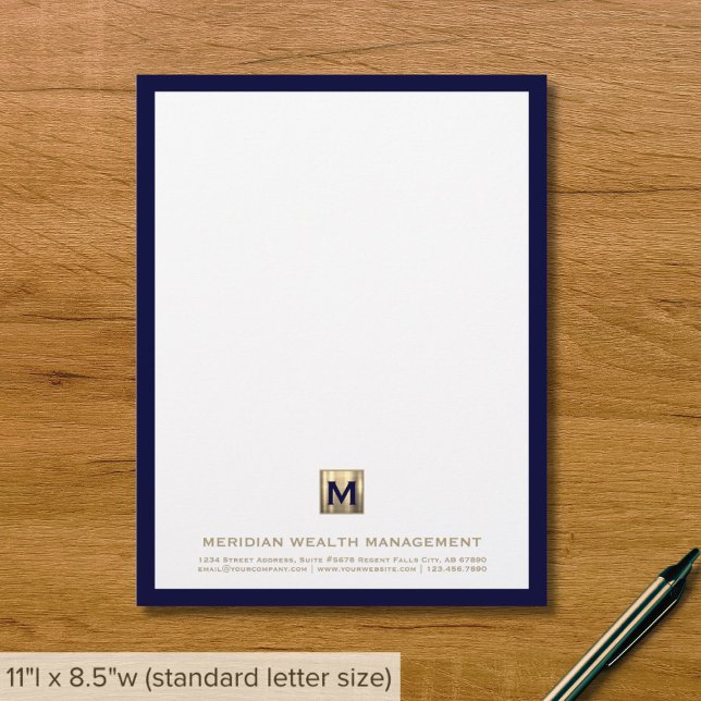Ausgereifter Monogram Letterhead Briefbogen (Von Creator hochgeladen)