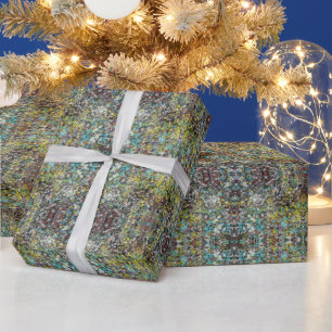 Ausgerichtet an abstrakter Kunstdesign-Liebhaber Geschenkpapier