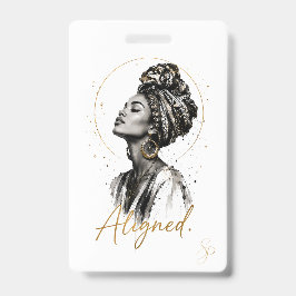 Ausgerichtet. Special Edition Abzeichen | Boho Art Ausweis