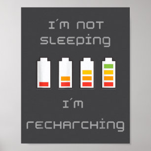 Ausgesteckt und energetisiert_ Cooles Batteriedesi Poster