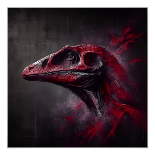 Ausgestorbene Dinosaurier Poster (Vorderseite)