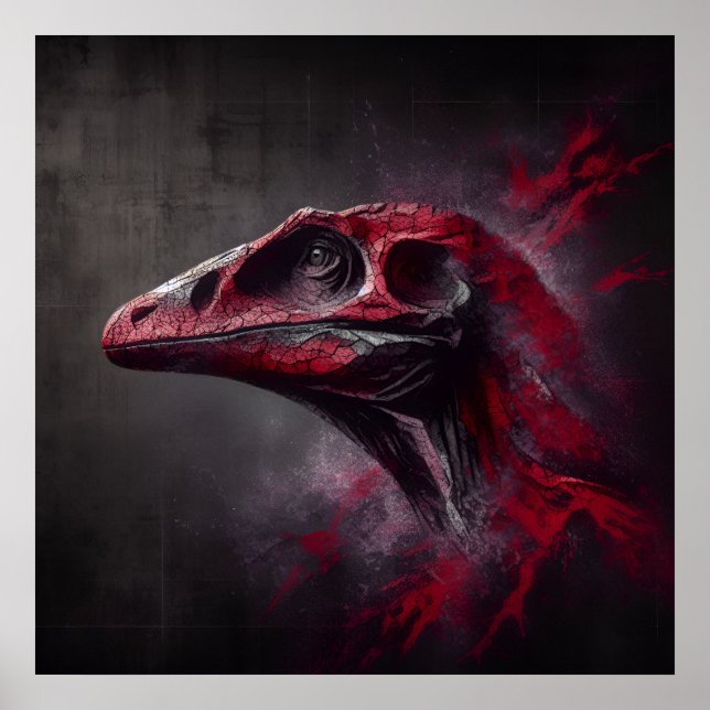 Ausgestorbene Dinosaurier Poster (Vorne)