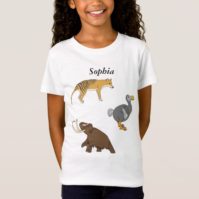 Ausgestorbene Tiere  T-Shirt (Vorderseite)