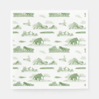 Ausgestorbene Tiertoile Napkins