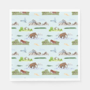 Ausgestorbene Tiertoile Napkins Serviette
