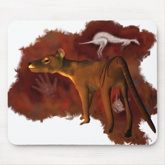 Ausgestorbener Forever - Thylacine oder Mousepad (Vorne)