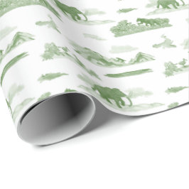 Ausgestorbenes Tier Toilette Geschenkpapier