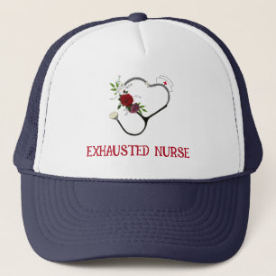 Ausgestoßener Nurse Stethoscope Trucker Hat Truckerkappe