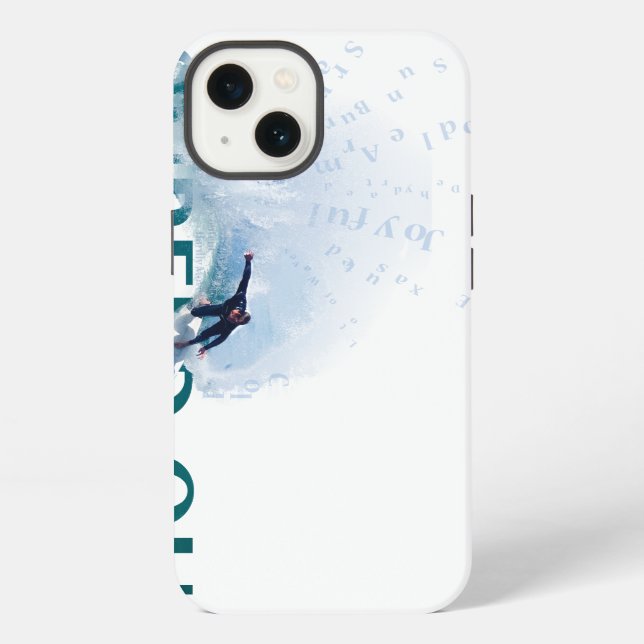 Ausgesurft iPhone Hülle (Rückseite)
