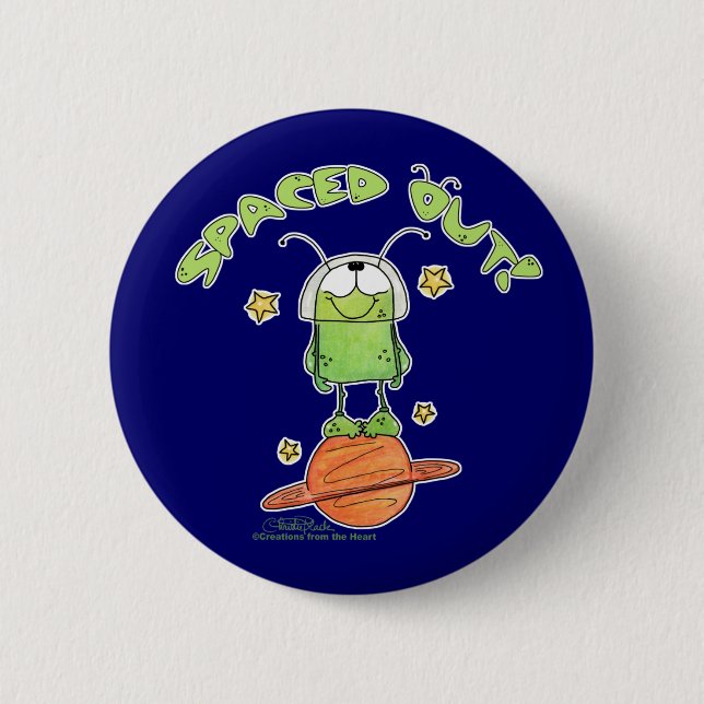 Ausgeteilte Alien Button (Vorderseite)