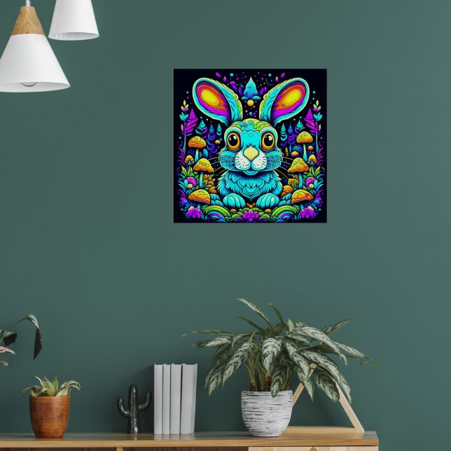 Ausgetricktes Shroom Rabbit Poster (Wohnzimmer 1)