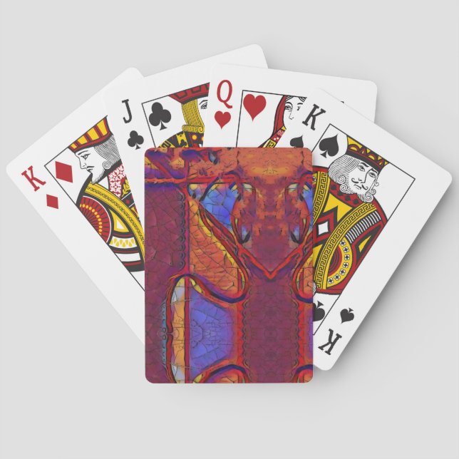 Ausgetrocknete Erde Spielkarten (Rückseite)
