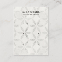 AUSGEWEICHNETE WEISSE BLUME 3 STUDIERENDE ERINNERU VISITENKARTE