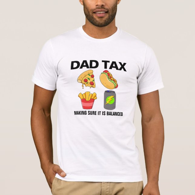 Ausgewogene Ernährung Junk Food Collage | Vater T-Shirt (Vorderseite)
