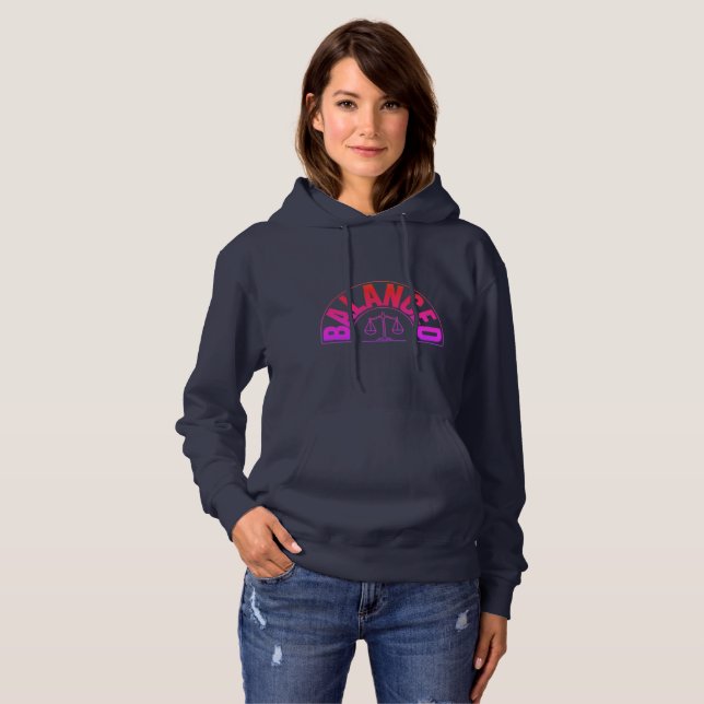 Ausgewogene Kapuzenjacke für Frauen Hoodie (Vorne ganz)