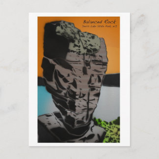 Ausgewogene Rock-Post-Karte Postkarte