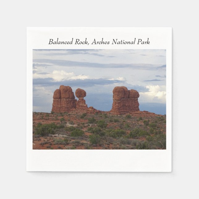 Ausgewogener Felsen, Nationalpark Arches Serviette (Vorderseite)