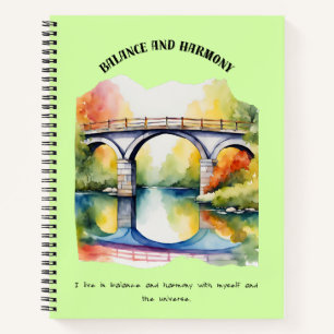 AUSGEWOGENHEIT UND HARMONIE NOTIZBUCH