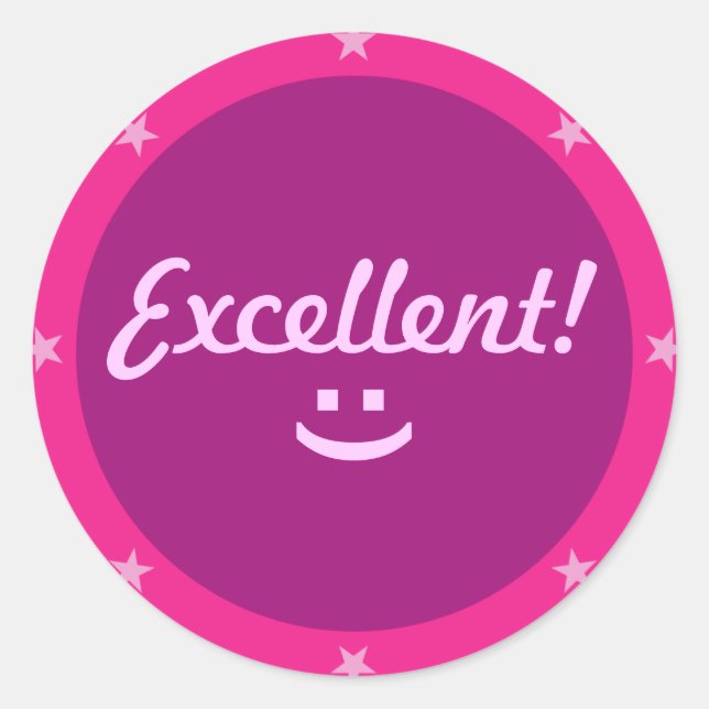 Ausgezeichnet 2 - Lehreraufkleber Runder Aufkleber (Vorderseite)