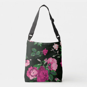 ausgezeichnete rosa Rosen Tragetaschen Mit Langen Trägern