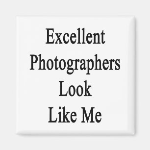 Ausgezeichneter Fotograf-Blick mögen mich Magnet