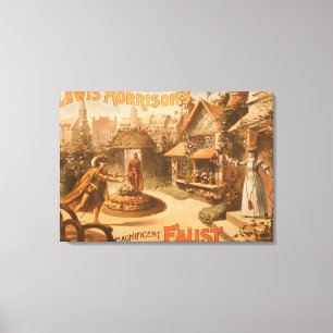 Ausgezeichnetes Faust-Theater Lewis-Morrisons Leinwanddruck
