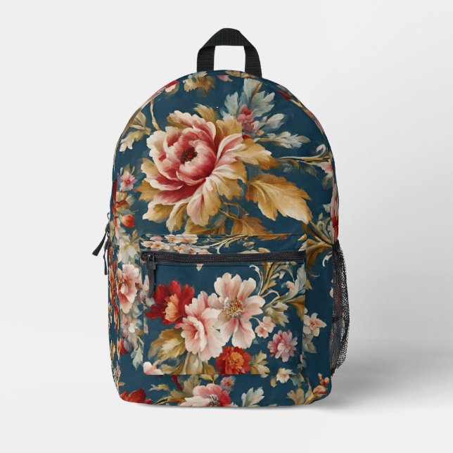 Ausgezeichnetes italienisches, schönes Blumendesig Bedruckter Rucksack (Vorderseite)