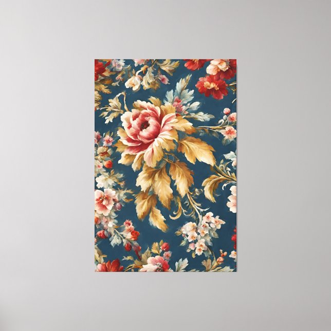 Ausgezeichnetes italienisches, schönes Blumendesig Leinwanddruck (Vorderseite)