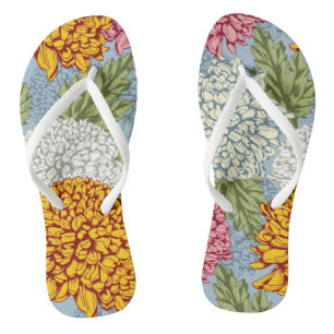 Ausgezeichnetes Muster mit Chrysanthemen Flip Flops
