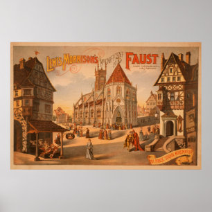 Ausgezeichnetes neues Plakat Fausts Nürnberg
