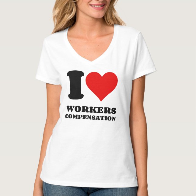 AUSGLEICH DER ARBEITNEHMER I LIEBE T-Shirt (Vorderseite)