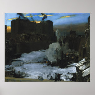 Ausgrabung des Bahnhofs Pennsylvania Poster