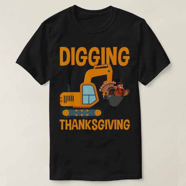 Ausgrabungsfallen Erntedank Funny T-Shirt (Design vorne)