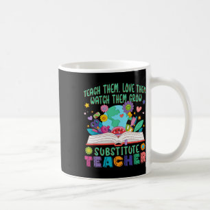 Aushilfslehrer Daisy Flower Lehrer Ersatz Kaffeetasse