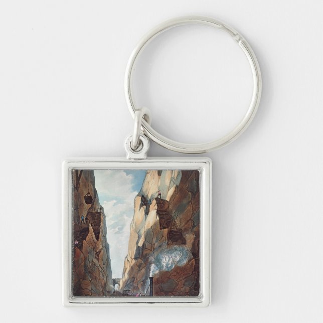 Aushöhlung des olivgrünen Bergs, Meilen von Schlüsselanhänger (Vorne)