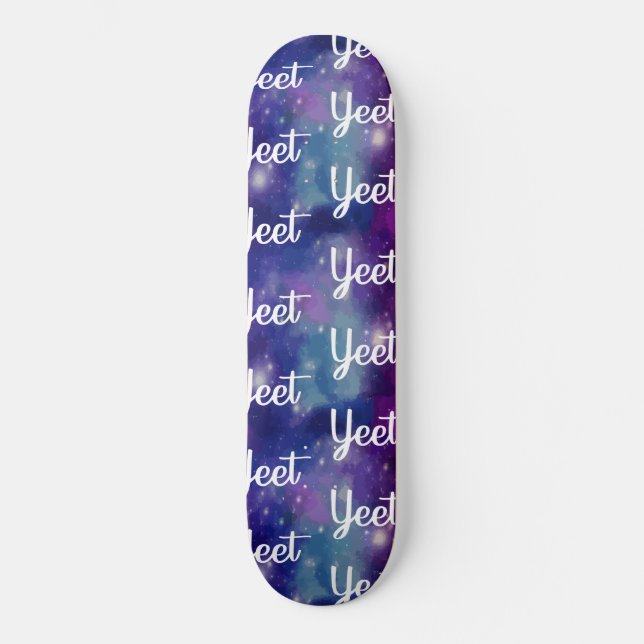 Ausklammerung der Yeet Expression Space Galaxy Skateboard (Vorderseite)