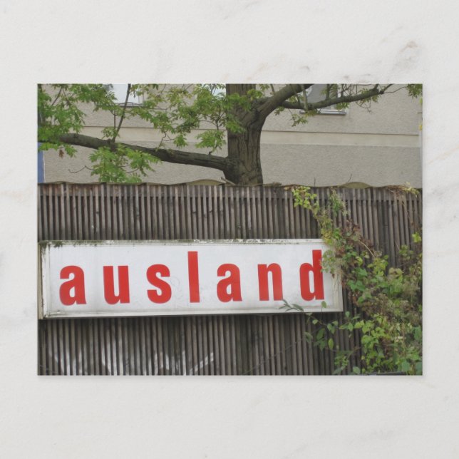 Ausland Postkarte (Vorderseite)
