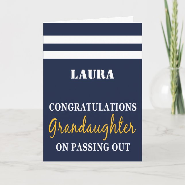 Auslaufen der Parade der Uniform-Glückwünsche der  Karte (Vorderseite)